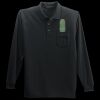 Long Sleeve Silk Touch Polo with Pocket Thumbnail