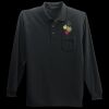 Long Sleeve Silk Touch Polo with Pocket Thumbnail