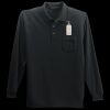 Long Sleeve Silk Touch Polo with Pocket Thumbnail