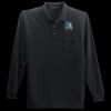 Long Sleeve Silk Touch Polo with Pocket Thumbnail