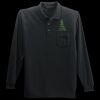 Long Sleeve Silk Touch Polo with Pocket Thumbnail