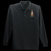 Long Sleeve Silk Touch Polo with Pocket Thumbnail