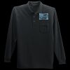 Long Sleeve Silk Touch Polo with Pocket Thumbnail