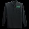 Long Sleeve Silk Touch Polo with Pocket Thumbnail