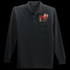 Long Sleeve Silk Touch Polo with Pocket Thumbnail