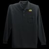 Long Sleeve Silk Touch Polo with Pocket Thumbnail