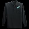 Long Sleeve Silk Touch Polo with Pocket Thumbnail