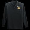 Long Sleeve Silk Touch Polo with Pocket Thumbnail