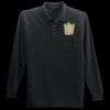 Long Sleeve Silk Touch Polo with Pocket Thumbnail