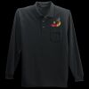 Long Sleeve Silk Touch Polo with Pocket Thumbnail