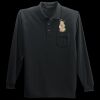 Long Sleeve Silk Touch Polo with Pocket Thumbnail