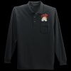 Long Sleeve Silk Touch Polo with Pocket Thumbnail