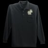 Long Sleeve Silk Touch Polo with Pocket Thumbnail