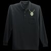 Long Sleeve Silk Touch Polo with Pocket Thumbnail