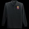 Long Sleeve Silk Touch Polo with Pocket Thumbnail
