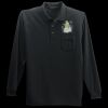 Long Sleeve Silk Touch Polo with Pocket Thumbnail