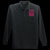 Long Sleeve Silk Touch Polo with Pocket Thumbnail