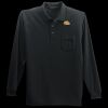 Long Sleeve Silk Touch Polo with Pocket Thumbnail