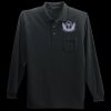 Long Sleeve Silk Touch Polo with Pocket Thumbnail
