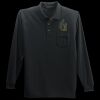 Long Sleeve Silk Touch Polo with Pocket Thumbnail
