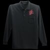 Long Sleeve Silk Touch Polo with Pocket Thumbnail