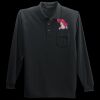 Long Sleeve Silk Touch Polo with Pocket Thumbnail