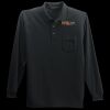 Long Sleeve Silk Touch Polo with Pocket Thumbnail