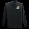 Long Sleeve Silk Touch Polo with Pocket Thumbnail