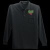 Long Sleeve Silk Touch Polo with Pocket Thumbnail