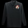 Long Sleeve Silk Touch Polo with Pocket Thumbnail
