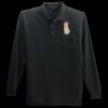 Long Sleeve Silk Touch Polo with Pocket Thumbnail