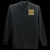 Long Sleeve Silk Touch Polo with Pocket Thumbnail