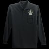 Long Sleeve Silk Touch Polo with Pocket Thumbnail