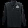 Long Sleeve Silk Touch Polo with Pocket Thumbnail