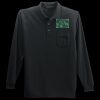 Long Sleeve Silk Touch Polo with Pocket Thumbnail