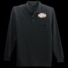 Long Sleeve Silk Touch Polo with Pocket Thumbnail