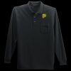 Long Sleeve Silk Touch Polo with Pocket Thumbnail
