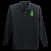 Long Sleeve Silk Touch Polo with Pocket Thumbnail