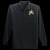 Long Sleeve Silk Touch Polo with Pocket Thumbnail