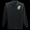 Long Sleeve Silk Touch Polo with Pocket Thumbnail