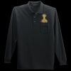 Long Sleeve Silk Touch Polo with Pocket Thumbnail