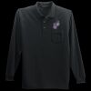 Long Sleeve Silk Touch Polo with Pocket Thumbnail