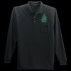 Long Sleeve Silk Touch Polo with Pocket Thumbnail
