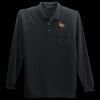 Long Sleeve Silk Touch Polo with Pocket Thumbnail