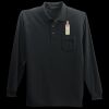 Long Sleeve Silk Touch Polo with Pocket Thumbnail