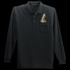 Long Sleeve Silk Touch Polo with Pocket Thumbnail
