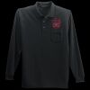 Long Sleeve Silk Touch Polo with Pocket Thumbnail