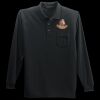 Long Sleeve Silk Touch Polo with Pocket Thumbnail