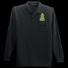 Long Sleeve Silk Touch Polo with Pocket Thumbnail