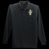 Long Sleeve Silk Touch Polo with Pocket Thumbnail